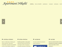 Tablet Screenshot of apartmani-nikolic.com